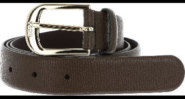 BOSS Leren Riem Anna Leather Belt W70 Dark Brown Donkerbruin