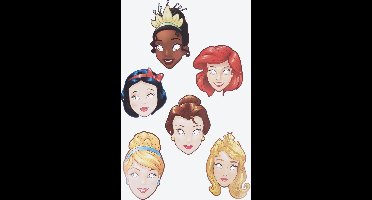 prinsessen maskers - disney prinsessen - 6 stuks - kinderfeestje - kartonnen maskers - verkleden - disney - schoencadeau