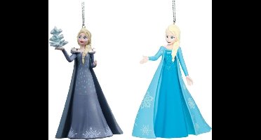 Kurt S. Adler ornamenten set Disney® Frozen - Elsa - Hoogte 10 cm - Set van 2 kerstboom hangers