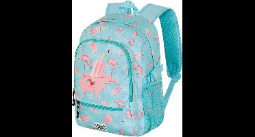 Karactermania - Oh My Pop! - Ice Flamingo - FIGHT FAN 2.2 Rugzak - Backpack met trolley bevestiging - Rugtas - Turquoise