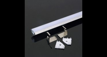 V-TAC VT-8114 LED-hoekstripverlichting - Diffusormontageset - IP20 - Zilver