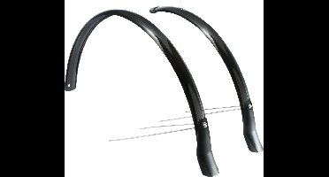 Eurofender Snello spatbordset, 28" x 46 mm - zwart