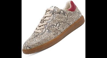 Tamaris dames sneaker beige/snake