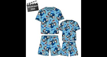 Sonic The Hedgehog Pyjama Blue Katoen Maat 104