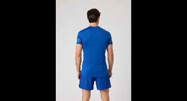 Björn Borg Sportshirt Heren Korte Mouw - Monaco Blauw - Gerecycled Polyester - Maat S