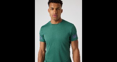 Björn Borg Sportshirt Heren Korte Mouw - Mallard Groen - Gerecycled Polyester - Maat S