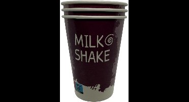 Milkshakebekers Karton 300cc – Smoothie Bekers – 1000 Stuks