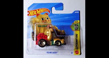 HOT WHEELS FELINE LUCKY CAT GOLD RED 92/250 1:64 HW EXPERIMOTORS 2/5 SHORT CARD 2026