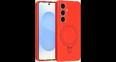 TUNIQ telefoonhoesje voor Samsung Galaxy S26 - Met ringstand en koord - Rood