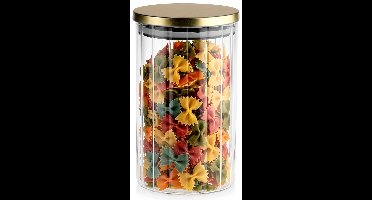 Voedselcontainer Strooibus Glas met Deksel en Pakking 1 l - Container voor Losse Producten - Keuken - Voedsel - Doos