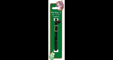 De Boon - Elastisch Katten halsband - Kleur: Zwart - 32 cm