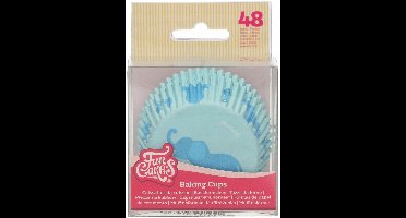 FunCakes Baking Cups - Baby Blauw - 48 Stuks - Cupcake Vormpjes Papier