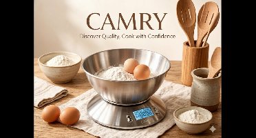 Camry - Digitale Keukenweegschaal EK4150  - Roestvrij staal - 5kg