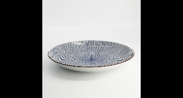 Tokyo Design Studio Sendan Tokusa - Blauw Bord - 31x4cm Porselein