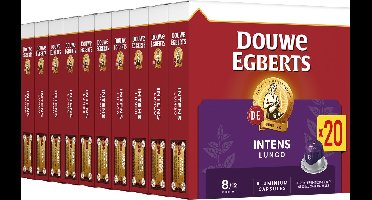 Douwe Egberts Lungo Intens Koffiecups - Intensiteit 8/12 - 10 x 20 capsules
