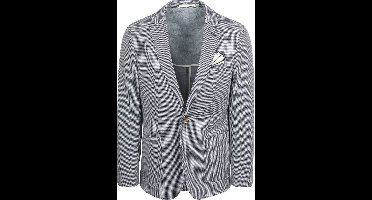 Suitable Colbert Fame Houndstooth Donkerblauw (navy) - Maat 50 - Heren blazer