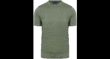 Suitable Knitted T-shirt Groen - Maat XXL - Heren - Casual T-shirts