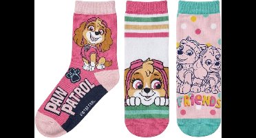 Paw Patrol Sokken - Maat 31-34 - Kindersokken - Sokjes - 3 paar - Voor kinderen - Paw Patrol uitvoering