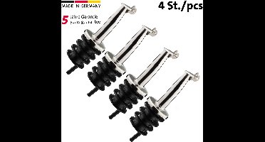 Westmark 4 schenktuit »Inox Gastro«, PE-kurk, metalen kleppen, 468222E3