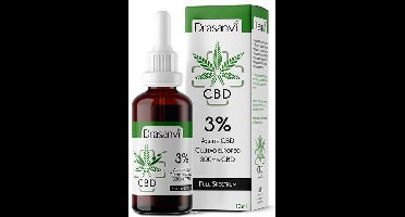 CBD-olie 3% 10 ml olie|CBD oil 3% 10 ml of oil|Huile de CBD 3% 10 ml de huile