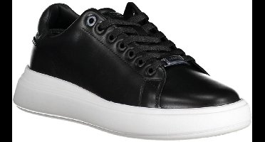 Kaylee Leather Platform Sneakers Wo - Black