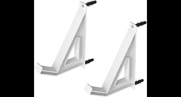 Universele muurbeugel - Tablets - Schroef- of lijminstallatie - Wit - Toetsenborden - Laptops - E-readers - Geschikt voor diverse modellen - Dikte 3 cm