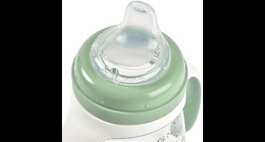 Béaba Drinkbeker Baby - 2-in-1 Oefenbeker - 100% Lekvrij - 4+ Maanden - Groen - 210 ml