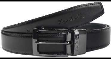 Pierre Cardin FWJX5 - Leren Herenriem - Zilveren Gesp - Klassieke Elegantie