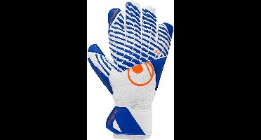 Uhlsport FM Soft Advanced White/Royal Blue/Fluo Orange Keepershandschoenen - Maat 9