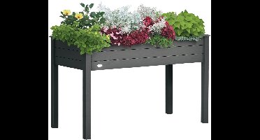 Rolu Moestuinbak – Moestuinbak Op Poten – 121 x 55.5 x 76 CM – Ergonomisch – Vurenhout – Bescherming Tegen Ongedierte