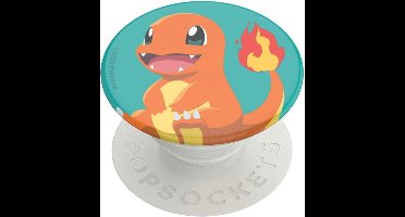 Uitschuifbare Telefoonhouder en Standaard - Pop-Up Grip voor Smartphones en Tablets - Verwisselbare Top - Pokémon Charmander
