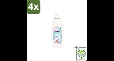 At Home Wash – Wasverzachter Sensitive – Voor Babykleding – 750 ml - Voordeelverpakking - 4 stuks - Wasverzachter voor babykleding - Wasverzachter voor gevoelige huid