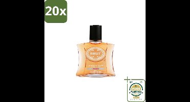 20 x Brut – Aftershave Lotion – Musk – 100 ml - Grootverpakking - Aftershave Musk - Aftershave Lotion - Heren Aftershave - Klassieker Aftershave - Amber Geur