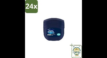 Vaseline Men – Petroleum Jelly – Cooling – 250 ml - Voordeelverpakking - 24 stuks - Huidverzorging - Mannelijke huid