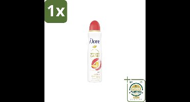 1 x Dove Deodorant Spray Perzik 150 ml- Deodorant Spray - Fris - Okselhuid Verzorging - Alcoholvrije Deodorant - Perzik En Witte Bloesem