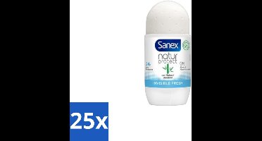 Sanex – Deo Roll-on – Bamboo Invisible Fresh – 50 ml - Bulkverpakking - 25 stuks