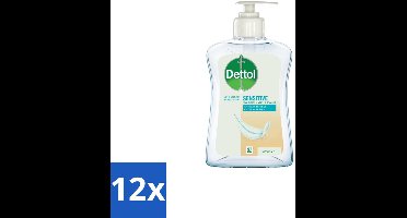 12 x Dettol – Handzeep Gevoelige Huid – Mild & Verzorgend – 250 ml - Gevoelige Huid - Handhygiëne - Antibacteriële Handzeep - Glycerine - Zeepvrije Handzeep