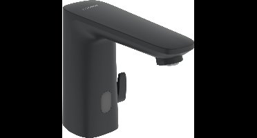 Hansa Electra - Thermostatische elektronische wastafelkraan, netvoeding, Bluetooth, mat zwart 9210221933