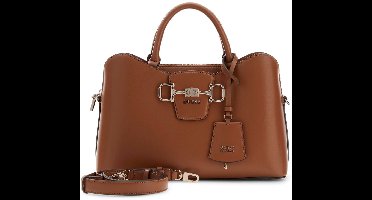 GUESS handtas schoudertas Janie Girlfriend Satchel Cognac bruine