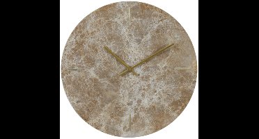 Light & Living - Klok MORENO - 43x2x43cm - Bruin