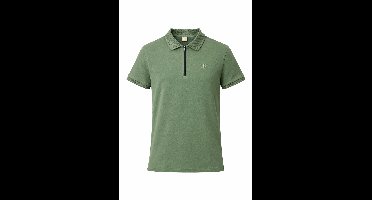 Mario Russo Polo shirt Half Zip Lorenzo - Polo Shirt Heren - Poloshirts heren - Katoen - Agave Groen