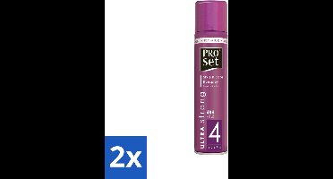 2 x Proset Haarspray Ultra Sterk 300 ml - Haarspray - 48 Uur Fixatie - Ultra Sterk - ProVitamine B5 - Langdurige Fixatie