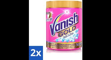 2 x Vanish Gold Oxi Action - Vlekkenverwijderaar Poeder - Gekleurde Was - 1050 Gram - Vlekkenverwijderaar - Vlekkenpoeder - Gekleurde Was - Hardnekkige Vlekken - Vlekken Verwijderen