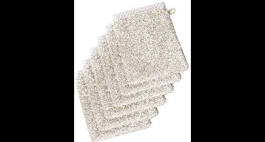 De Witte Lietaer Washandjes Imagine Birch Beige - 16.5 x 22 cm - 6 stuks - Beige - Katoen