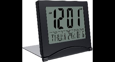 Core® Dementieklok – Digitale Klok met Alarmfunctie – Kalenderklok met Digitale Wekker - zwart - ‎9 x 4 x 7 cm; 90 g