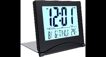 Core® Dementieklok – Digitale Klok met Alarmfunctie – Kalenderklok met Digitale Wekker - Zwart- ‎9 x 4 x 7 cm; 90 g