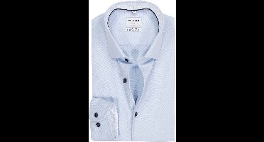 OLYMP 24/7 Level 5 body fit overhemd - twill - lichtblauw - Strijkvriendelijk - Boordmaat: 44