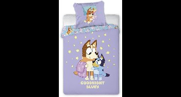 Disney Bluey Dekbedovertrek Set – Kinderbeddengoed 100×135 cm – Katoen – Peuterbed & Junior Bed