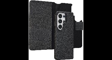 Accezz Hoesje - Geschikt voor Samsung Galaxy S26 Ultra - Leather Bookcase 2-in-1 met Magnetische Ring - Black