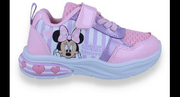Minnie Mouse Meisjes Sneaker Roze Met Lichtjes | Rose | Maat: 26